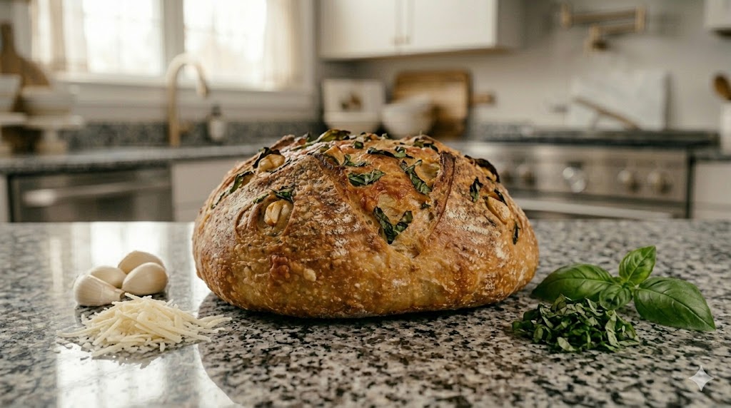 Garlic, Parmesan & Basil